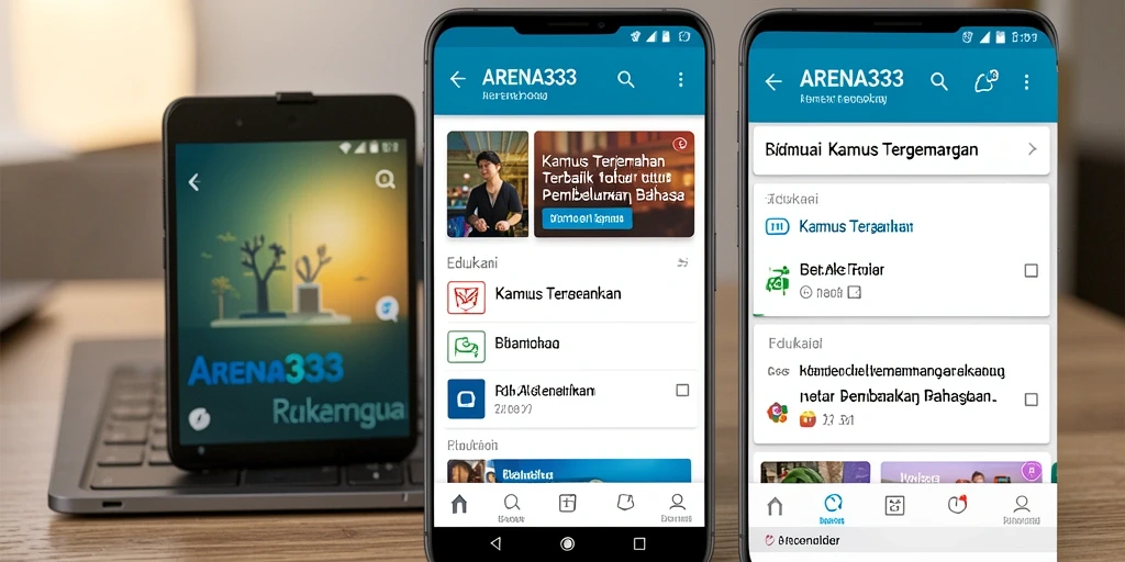 Antarmuka pengguna ARENA333 yang intuitif dan mudah dipahami.