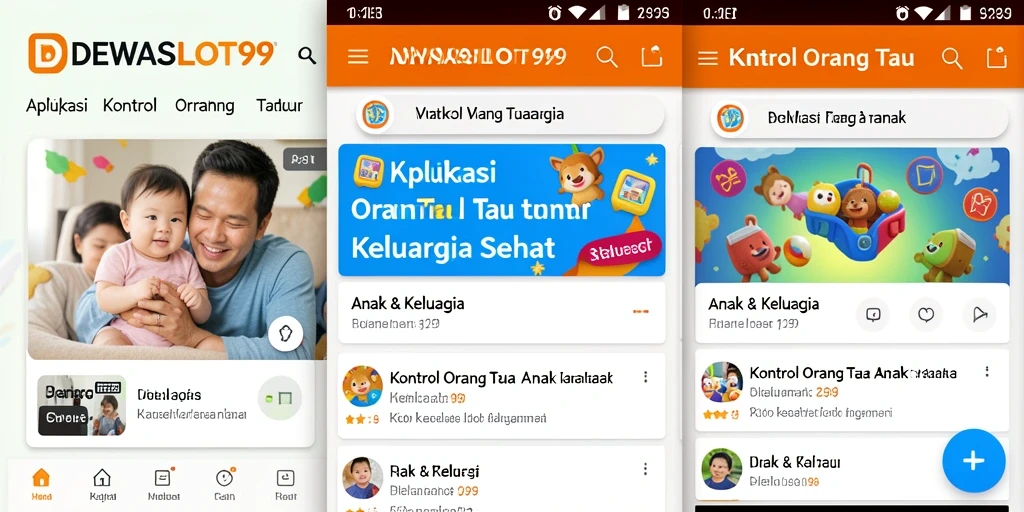 Antarmuka DEWASLOT99 yang ramah pengguna dengan fitur kontrol orang tua.