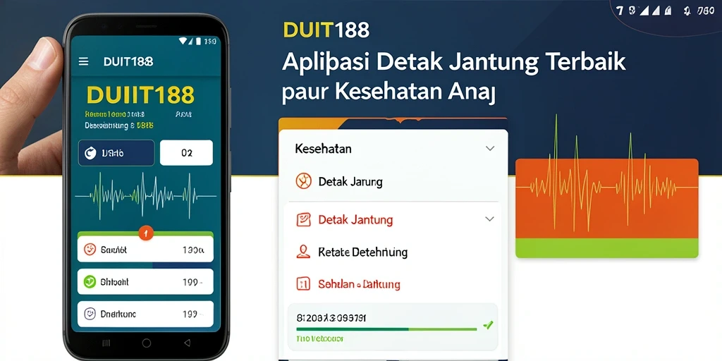 Tampilan antarmuka utama aplikasi Detak Jantung DUIT188.