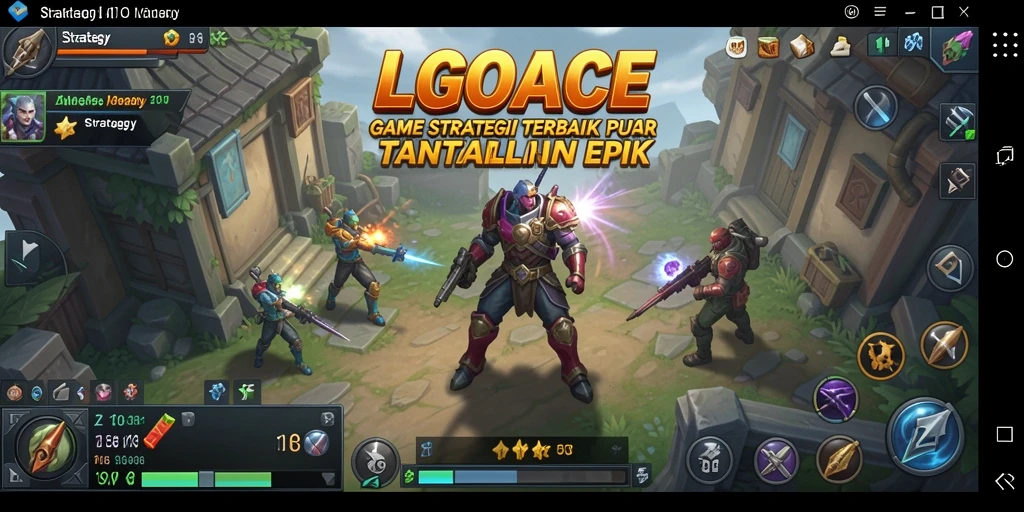 Antarmuka LGOACE yang menarik dengan elemen strategi yang mendalam.