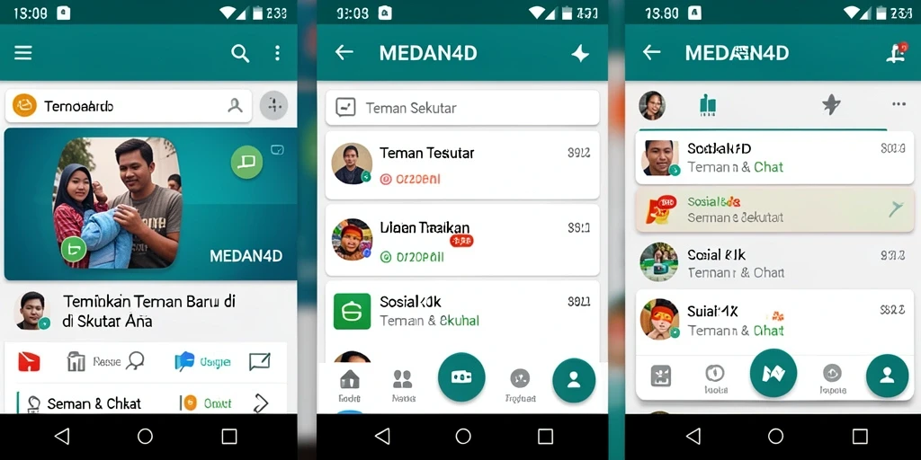 Tampilan antarmuka pengguna MEDAN4D untuk Teman Sekitar.