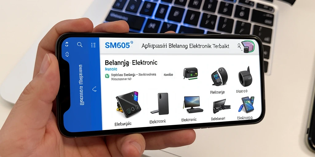Antarmuka aplikasi SM605 yang modern dan user-friendly.